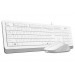 Комплект (клавиатура, мышь) A4Tech F1010 White