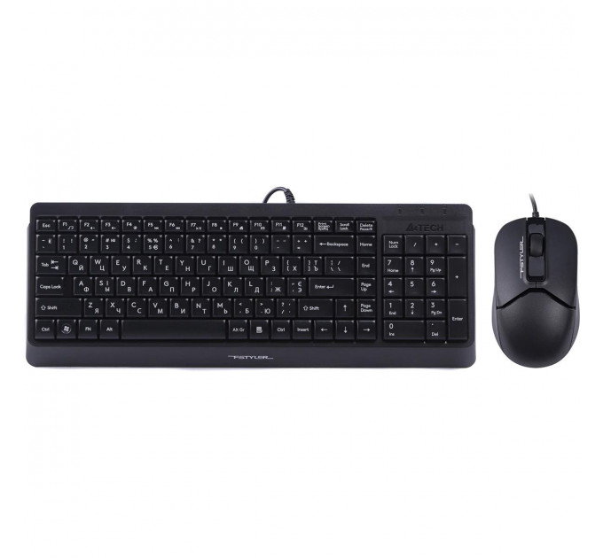 Комплект (клавіатура, миша) A4Tech F1512 Black