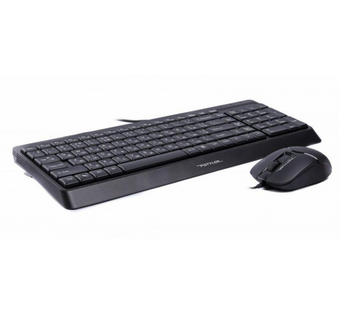 Комплект (клавіатура, миша) A4Tech F1512 Black