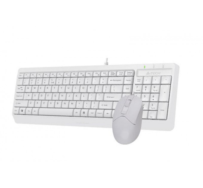 Комплект (клавиатура, мышь) A4Tech F1512 White