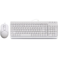 Комплект (клавиатура, мышь) A4Tech F1512 White