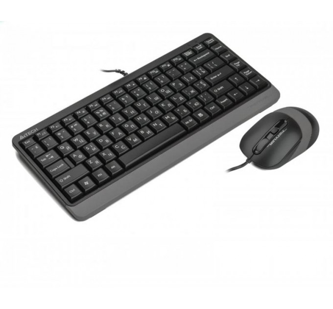Комплект (клавиатура, мышь) A4Tech Fstyler F1110 Grey USB