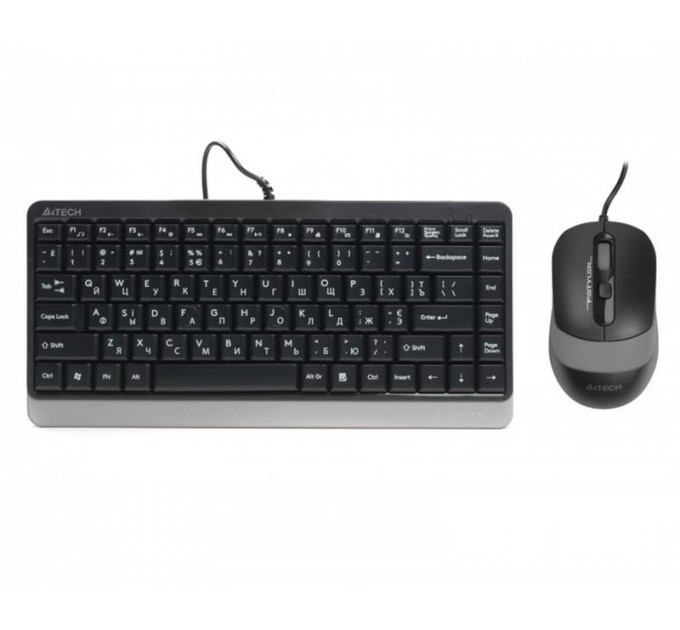 Комплект (клавиатура, мышь) A4Tech Fstyler F1110 Grey USB