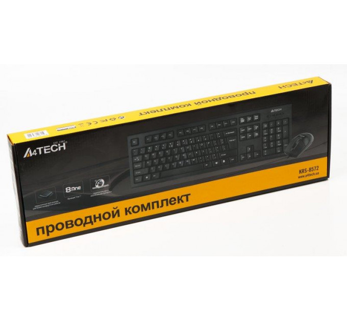 Комплект (клавиатура, мышь) A4Tech KRS-8572 Black