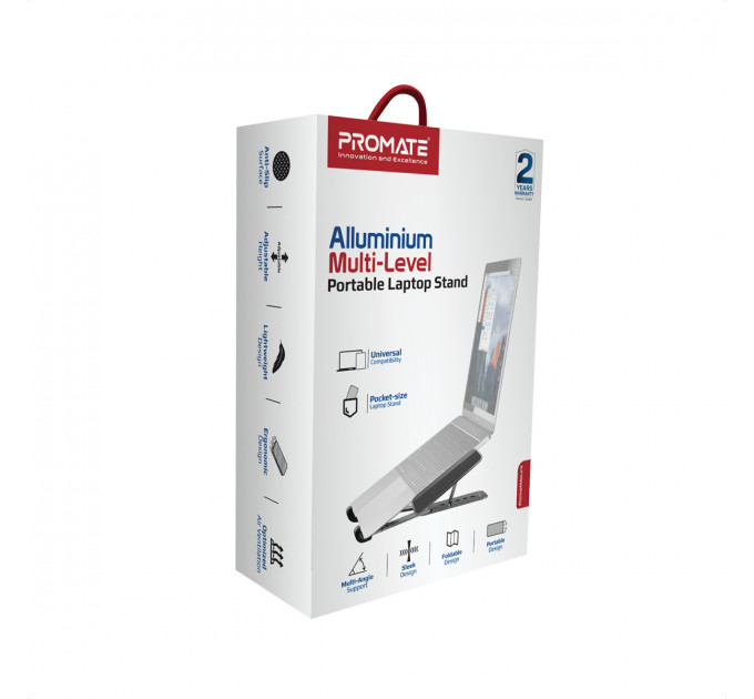 Охлаждающая подставка для ноутбука Promate PocketMount Grey