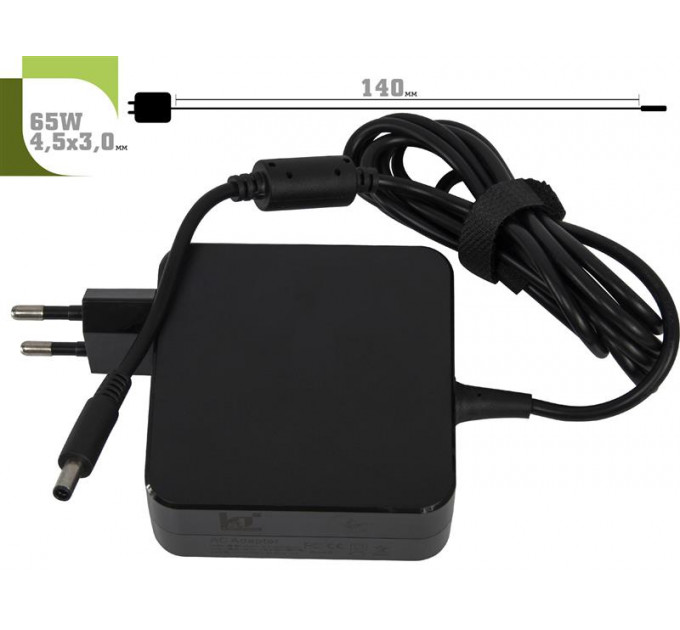Блок живлення 1StCharger для ноутбука Dell 19.5V 65W 3.34A 4.5х3.0мм Wall Mount (WM1ST19.5V65W4530D)