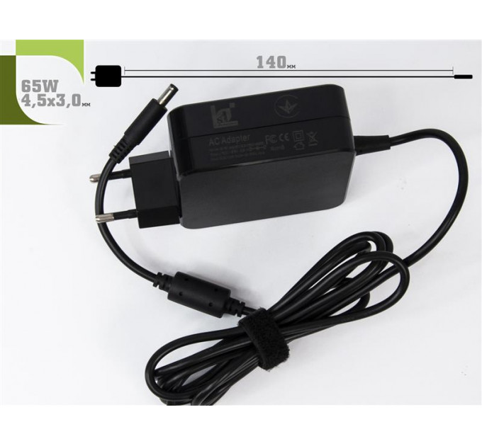 Блок живлення 1StCharger для ноутбука Dell 19.5V 65W 3.34A 4.5х3.0мм Wall Mount (WM1ST19.5V65W4530D)