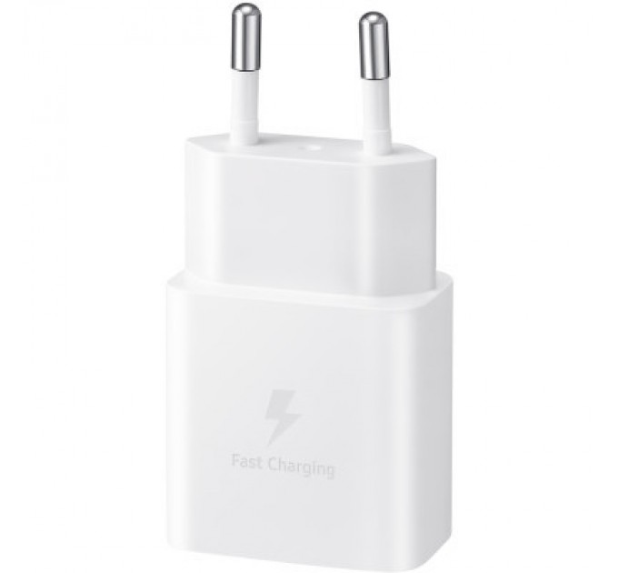 Samsung Зарядний пристрій Samsung USB-С 15W White + Cable USB-C 1m (EP-T1510XWEGEU)
