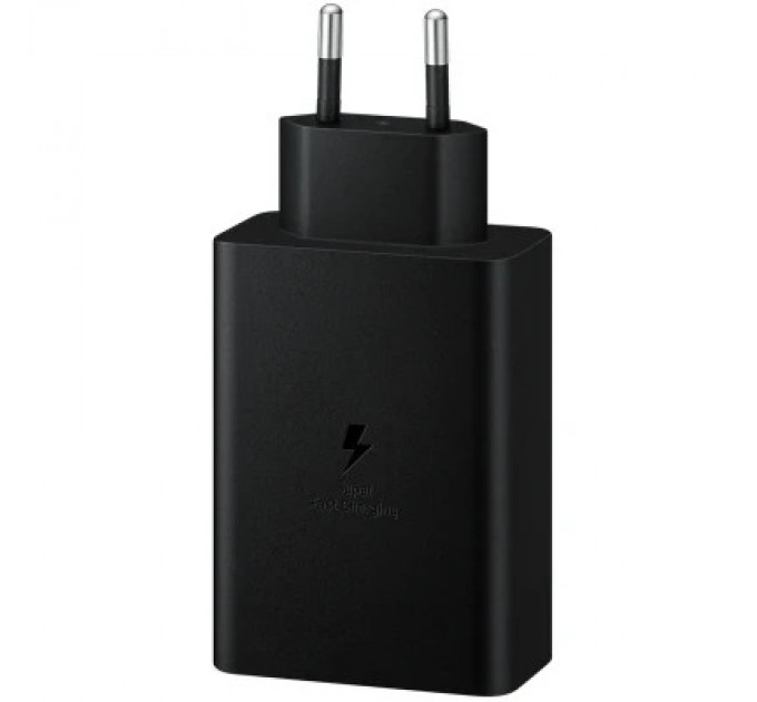 Samsung Зарядний пристрій Samsung 2xUSB-С 65W PD PPS/USB-A Black (EP-T6530NBEGEU)