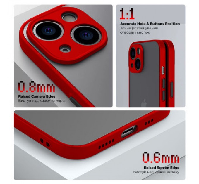 Armorstandart Чохол до мобільного телефона Armorstandart Frosted Matte Tecno Spark 20C (BG7n) Red (ARM73585)