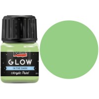 Акрилові фарби Pentart для декору Glow in the dark Зелена, 30 мл (5997412761450)