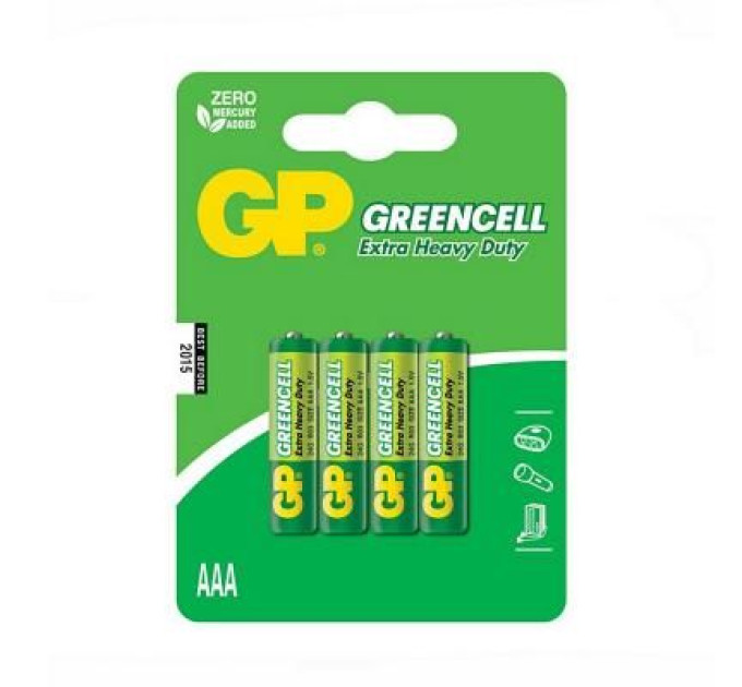 Gp Батарейка Gp AAA R03 солевая * 4 (24G-U4 / 4891199000478)