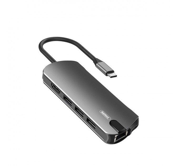 Док-станция Type-C Remax RU-U50 Wosan Docking Station (6954851231974)