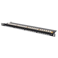 Патч-панель 19 " 0.5U, 24xRJ45, cat 6 UTP в зборі Digitus (DN-91624U-SL-SH)