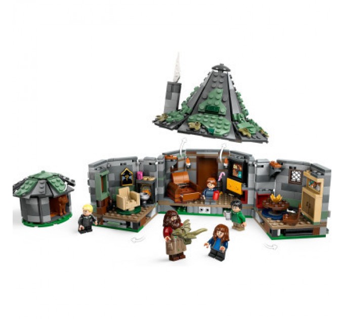 LEGO Конструктор LEGO Harry Potter Хатинка Геґріда: Несподівані гості 896 деталей (76428)