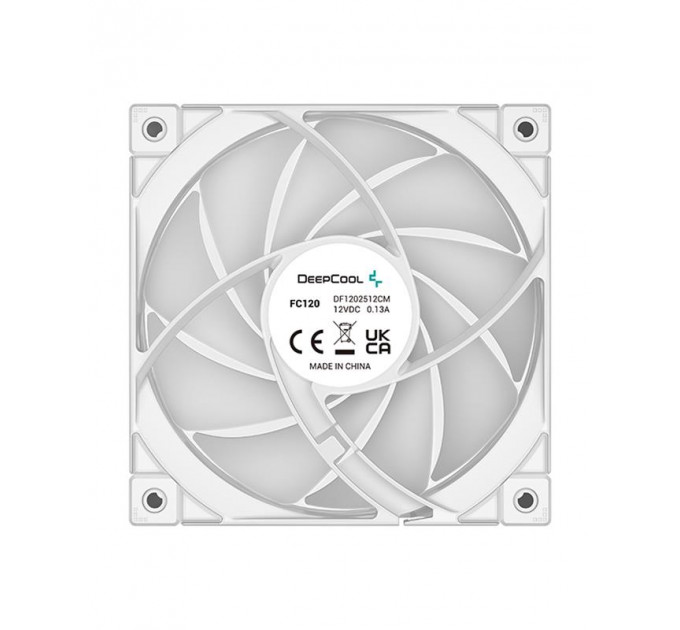 Вентилятор DeepCool FC120 3 IN 1 White, 120x120x25мм, 4pin, белый