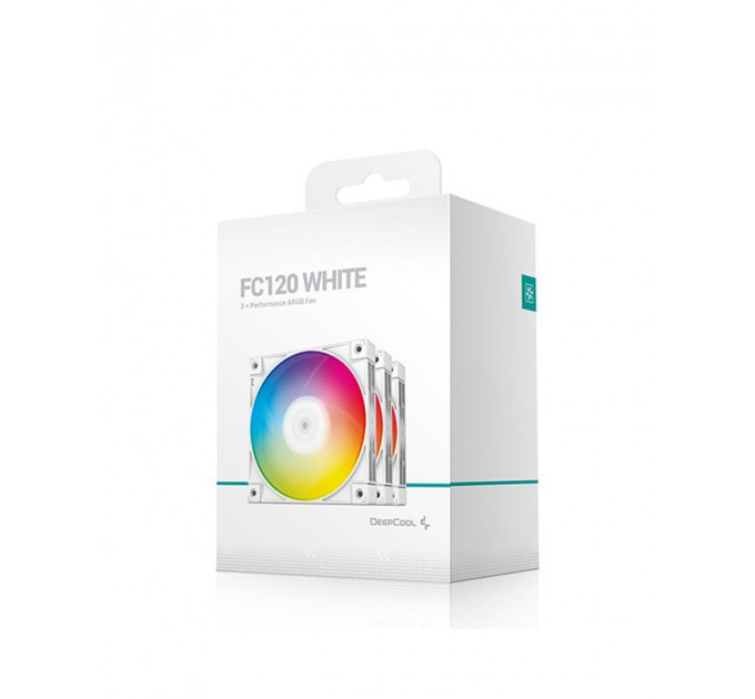 Вентилятор DeepCool FC120 3 IN 1 White, 120x120x25мм, 4pin, белый