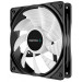Вентилятор DeepCool RF120B, 120х120х25 мм, 3-pin, 4-pin, черный с белым