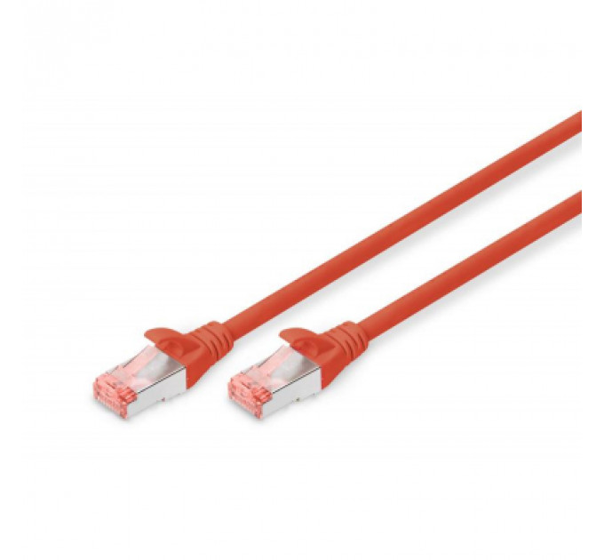 Патч-корд 3м, CAT 6 S-FTP, AWG 27/7, LSZH, red Digitus (DK-1644-030/R)