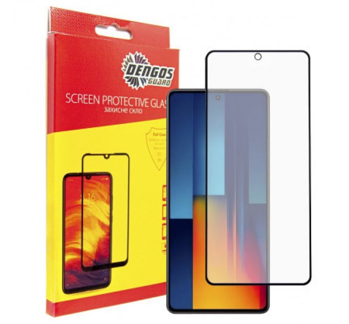 Dengos Скло захисне Dengos Full Glue POCO M6 Pro (black) (TGFG-360)