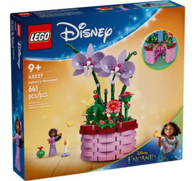 LEGO Конструктор LEGO Disney Princess Classic Квітковий горщик Ізабели 641 деталь (43237)