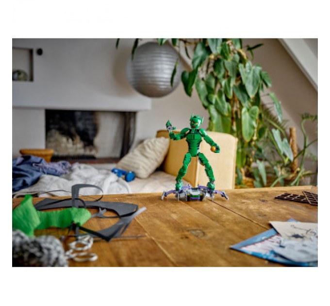 LEGO Конструктор LEGO Marvel Фігурка Зеленого гобліна для складання 471 деталь (76284)