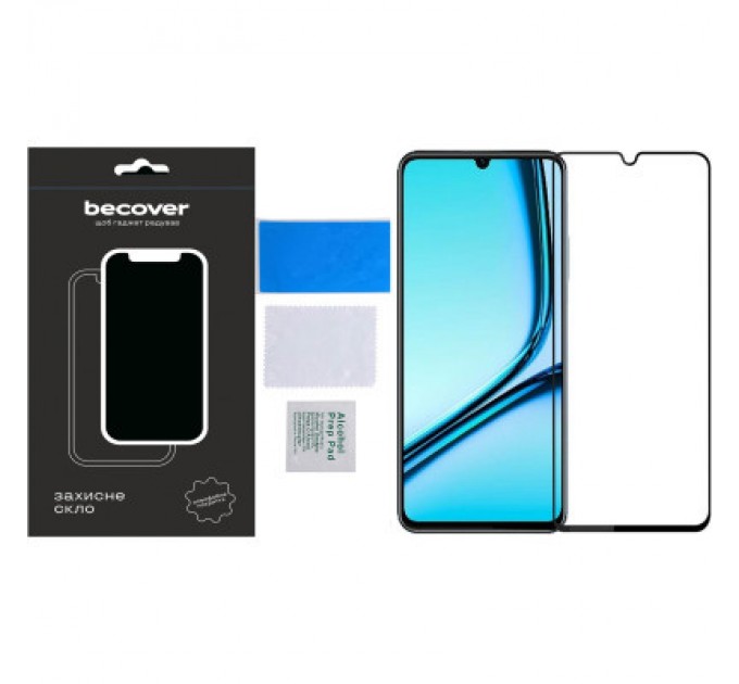 BeCover Скло захисне BeCover Realme Note 50 Black (711317)