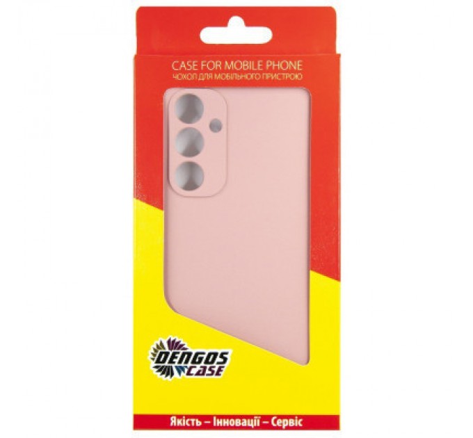 Dengos Чохол до мобільного телефона Dengos Samsung Galaxy A35 5G + Glass Pink (DG-KM-91)