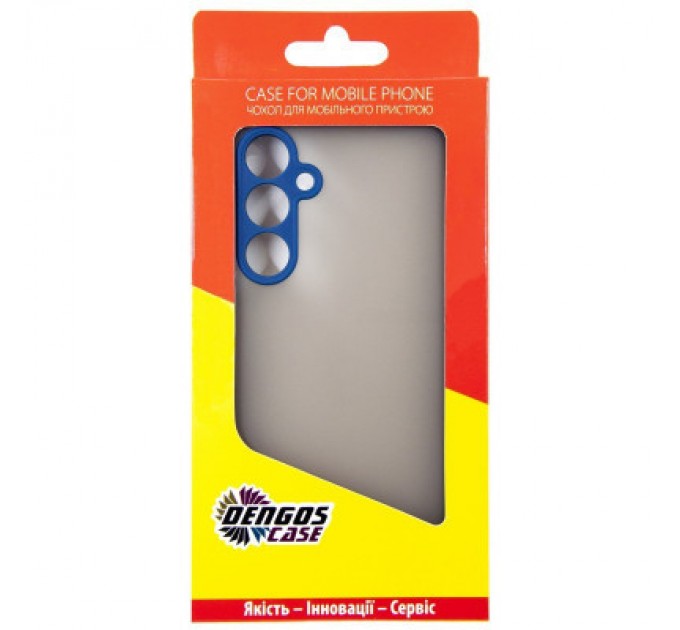 Dengos Чохол до мобільного телефона Dengos Samsung Galaxy A55 5G + Glass Blue (DG-KM-93)