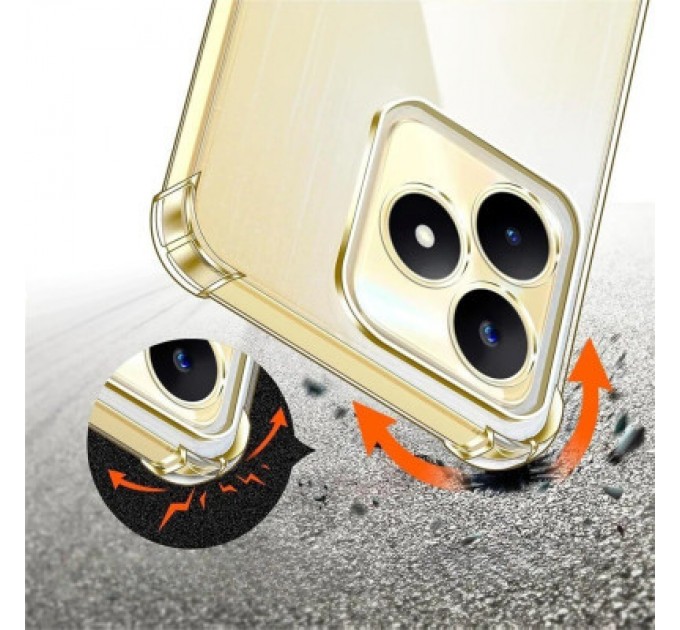 BeCover Чохол до мобільного телефона BeCover Anti-Shock Realme Note 50 Clear (711173)