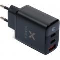 Vinga Зарядний пристрій Vinga 2xUSB-C PD30W + USB-A QC30W Display 30W Max (VCR30ACCDB)