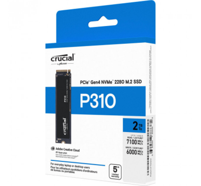 Накопичувач SSD M.2 2280 500GB P310 Micron (CT500P310SSD8)