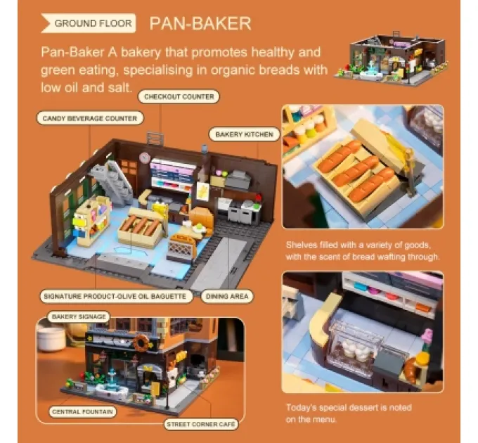 Pantasy Конструктор Pantasy Original - Joyside Series Пекарня (85013)