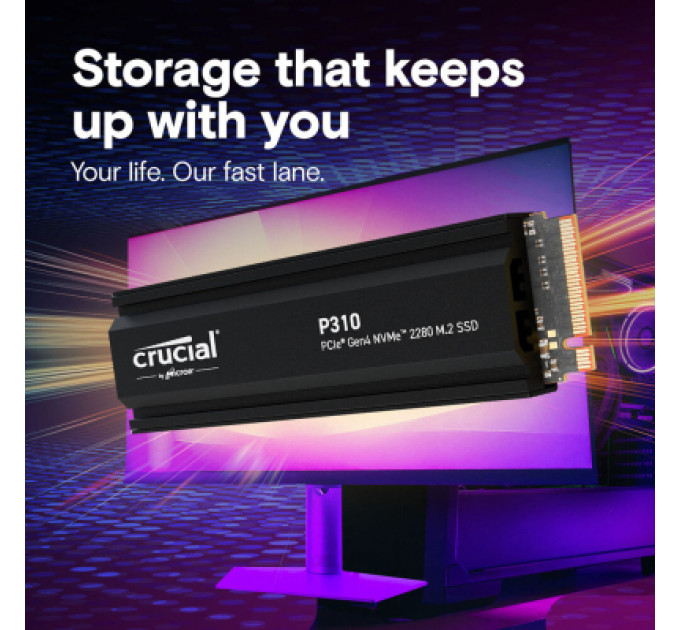 Накопичувач SSD M.2 2280 2TB P310 with heatsink Micron (CT2000P310SSD5)