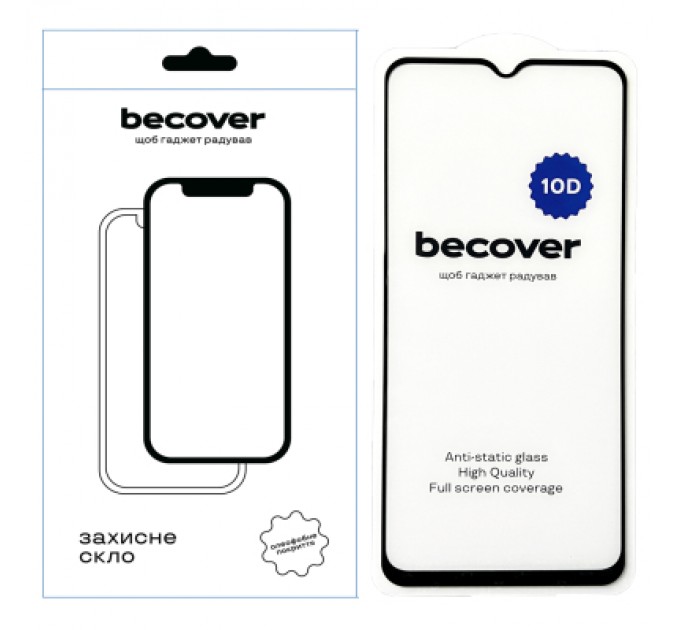 BeCover Скло захисне BeCover Samsung Galaxy M14 5G SM-M146 10D Black (711356)