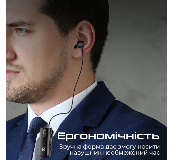 Bluetooth-гарнітура Promate Monoflix-bt Black