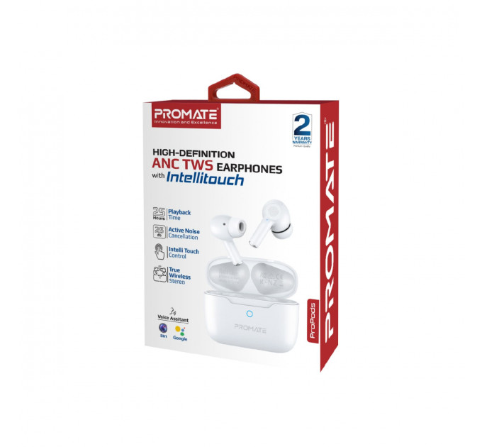 Bluetooth-гарнітура Promate ProPods White