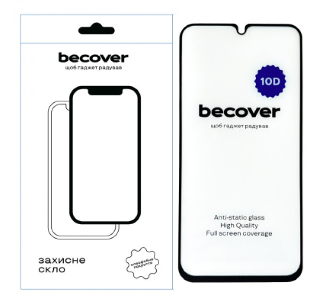 BeCover Скло захисне BeCover Samsung Galaxy M34 5G SM-M346 10D Black (711358)