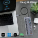 Концентратор USB Type-C Promate Gegahub-5G 10 in 1 Grey (gegahub-5g)