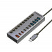 Концентратор USB Type-C Promate Gegahub-5G 10 in 1 Grey (gegahub-5g)