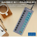 Концентратор USB Type-C Promate Gegahub-5G 10 in 1 Grey (gegahub-5g)
