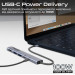 Концентратор USB Type-C Promate LinkHub-5x 5 in 1 Grey (linkhub-5x)