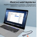 Концентратор USB Type-C Promate LinkHub-5x 5 in 1 Grey (linkhub-5x)