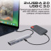 Концентратор USB Type-C Promate LinkHub-5x 5 in 1 Grey (linkhub-5x)
