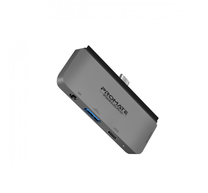 Концентратор USB Type-C Promate PadHub-Pro 4 in 1 Grey (padhub-pro.grey)