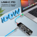 Концентратор USB Type-C Promate TransHub-Go 9 in 1 Grey (transhub-go)