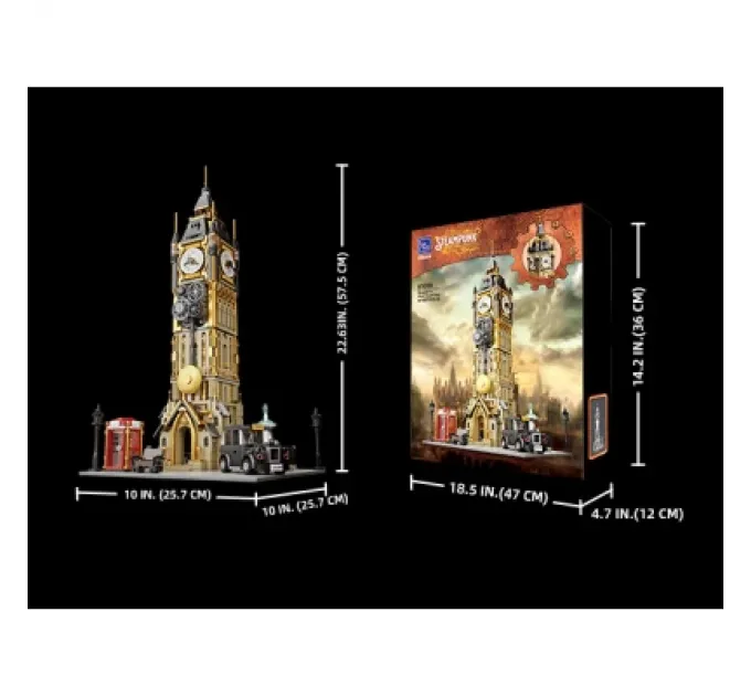 Pantasy Конструктор Pantasy Original - Steampunk Парк Годинникова вежа в стилі стімпанк (85008)