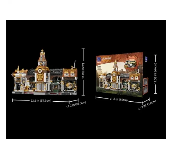 Pantasy Конструктор Pantasy Original - Steampunk Залізнична станція в стилі стімпанк (85007)