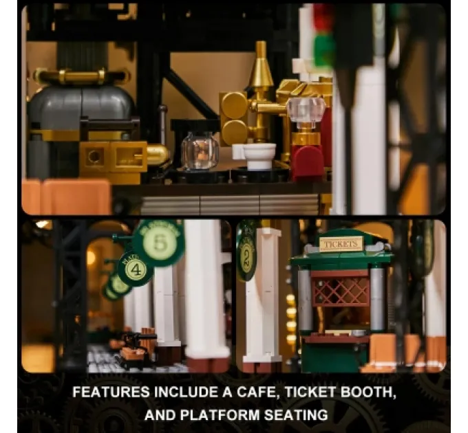 Pantasy Конструктор Pantasy Original - Steampunk Залізнична станція в стилі стімпанк (85007)