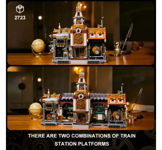 Pantasy Конструктор Pantasy Original - Steampunk Залізнична станція в стилі стімпанк (85007)